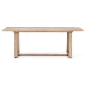 Atherton Outdoor Dining Table,Brown