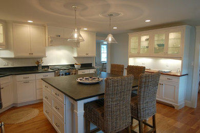 Kitchen - coastal kitchen idea in Boston