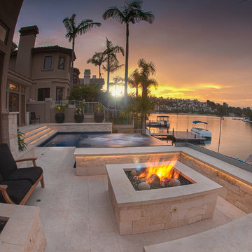 Fire Feature w/ Built-in Seating