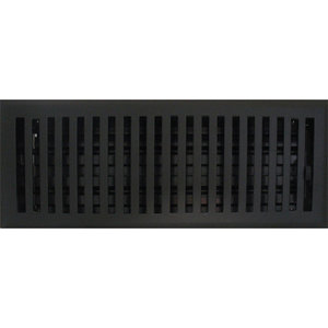 Steel Flat Black Contemporary Floor Register 6"x10" NEW 