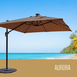 Orion 9' x 9' Solar Cantilever Umbrella - Outdoor Umbrellas