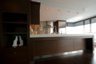 Inspiration for a contemporary home design remodel in Vancouver