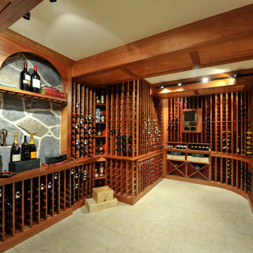 Ribbon Mahogany Wine Room