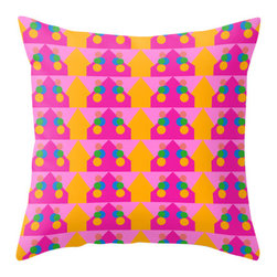 BACK to BASICS - Orange Pattern, Pillow Cover, 20x20 - Decorative Pillows