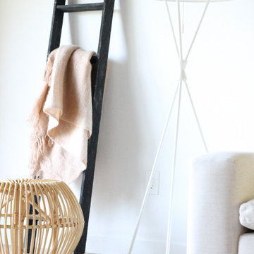 White Postmodern Lamp with Conical Shade