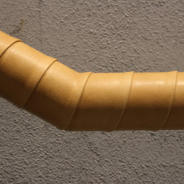 Leather wrapped handrail