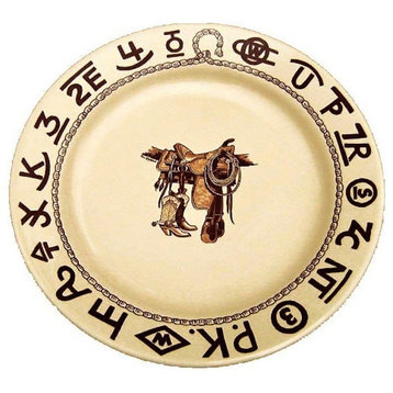 Boots and Brands Western China Plates, 11" Dinner Plates