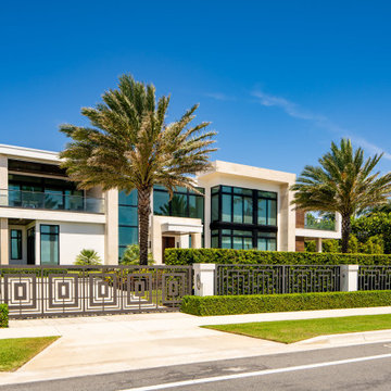 Luxurious Mansion With Beautiful Glass Work, Modern House, Remodeling Ideas