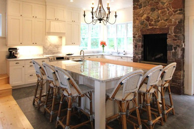 Example of a transitional kitchen design in Other