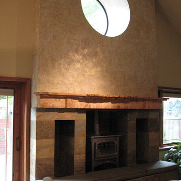 Venetian Plaster transforms brick.