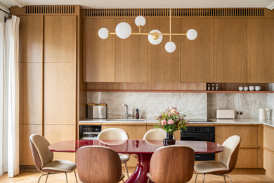 Idée de décoration pour une cuisine design.