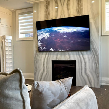 Tile and Stone Wall Television Installations