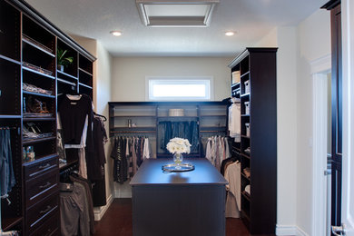 Example of a classic closet design in Edmonton