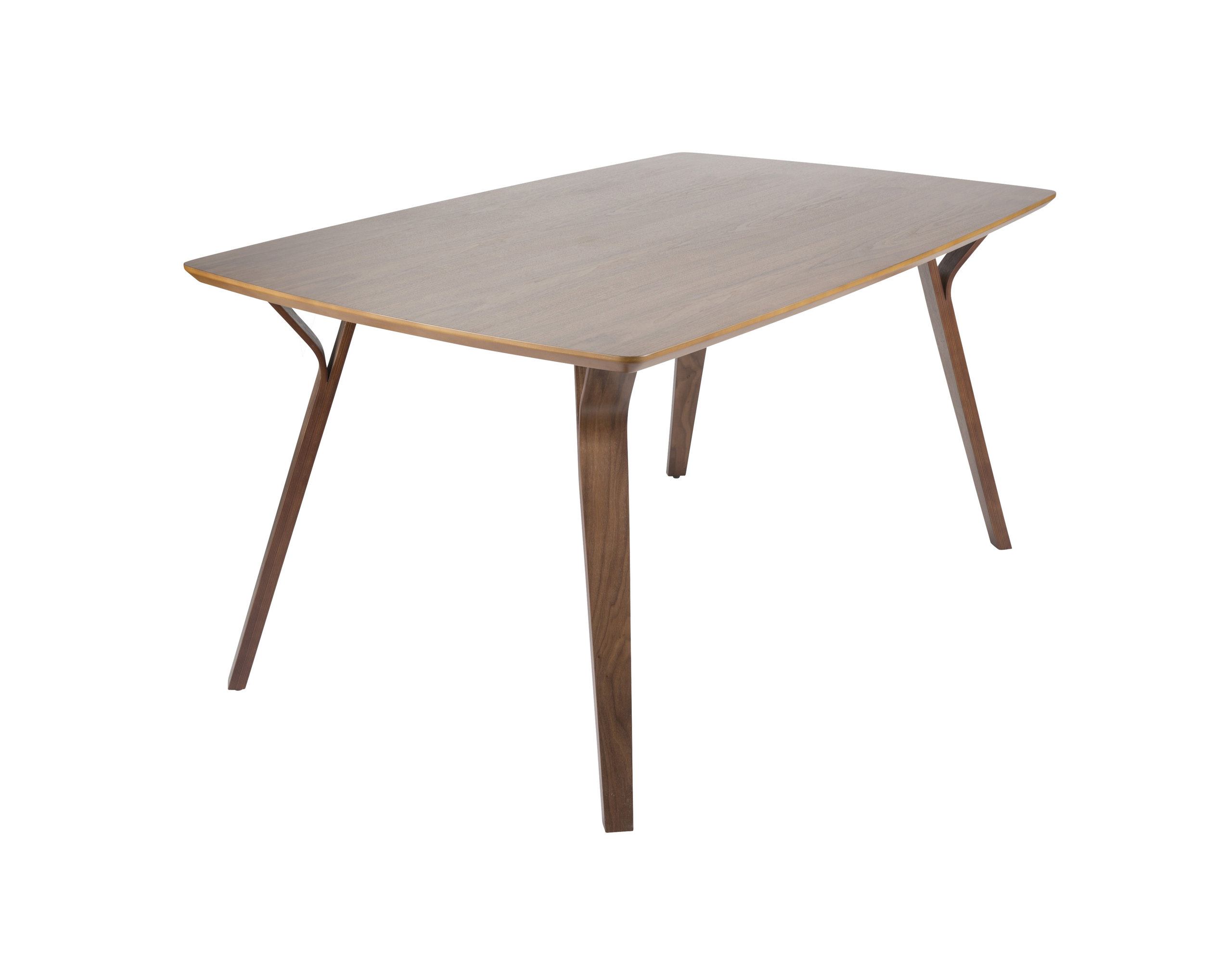 Lumisource Folia Dining Table, Walnut Wood