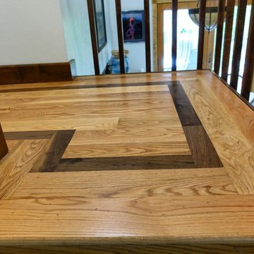 Victorian Red Oak with Walnut Border