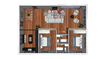 Diseño de Interiores Online - Casa rural. Planta de distribución