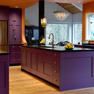 Playful Purple Kitchen