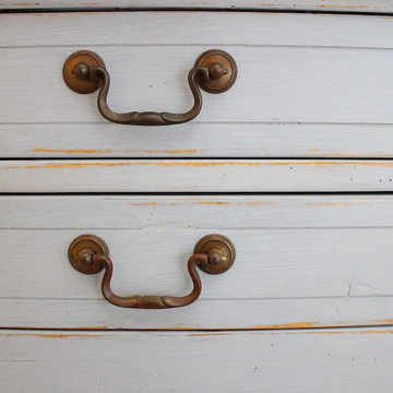 rustic chalk painted nightstand