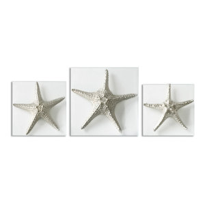 Unique Starfish Recycled Paper Wall Sculpture Beach Style Wall Accents By Novica