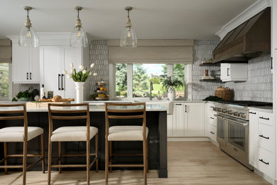 Inspiration for a transitional kitchen remodel in Other