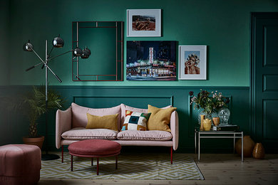 Inspiration for an eclectic living room in Stockholm.
