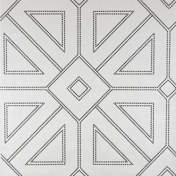 Voltaire Off-White Geometric Wallpaper Bolt