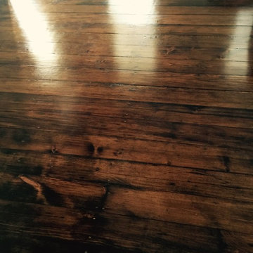 Restoration of 100 year old Pine Floors