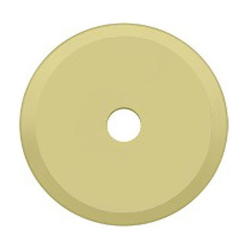 BPRK125U3 Base Plate For Knobs, 1-1/4" Diameter, Bright Brass