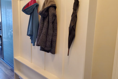 Transitional home design photo in Calgary