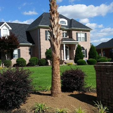 A landscape design and installation job.