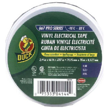 Duck 04144 Professional Electrical Tape, 3/4" x 66', Blue