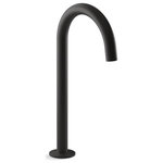 Kohler - Kohler Components Bathroom Sink Spout With Tube Design, Matte Black - Modern form meets modern function: the KOHLER Components collection is defined by controlled forms and stark precision in every line and angle. With Components, you design your custom bath. Choose a spout, handles, and finish to build your own signature modern look. Minimalist and statuesque, this Tube spout features a tall height that complements vessel-style sinks. Pair it with your choice of Components sink faucet handles for a personalized design.