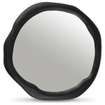 Meridian Furniture - Armada Aluminum Mirror, Black, 36" W D x 36" H - Indulge in the allure of the Black Armada Mirror by Meridian Furniture. Its captivating design and luxurious Black elevate any space with effortless elegance. Crafted with precision and durability in mind, this stunning piece becomes the focal point of gatherings, fostering moments of connection and warmth. Embrace sophistication and style with the Armada Mirror, a testament to exquisite taste and timeless beauty.