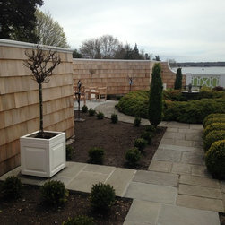 upper parterre garden wall and entry - Home Fencing And Gates