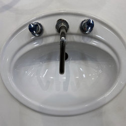 22&rdquo; x 18&rdquo; Ceramic drop-in sink - Bathroom Sinks