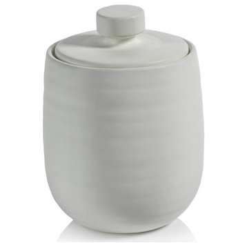 Azores Lidded Ceramic Decorative Jar, Small