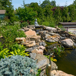 Pond & Waterfall Water Feature - Outdoor Fountains And Ponds
