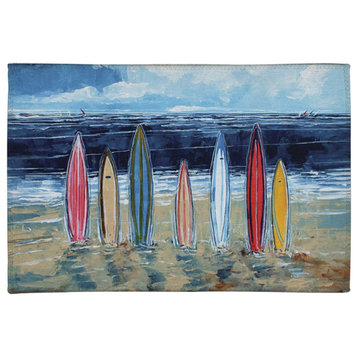 Surfboards 5'x7' Chenille Rug