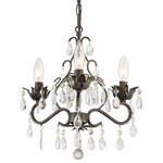 Crystorama - Crystama 4534-EB-CL-MWP Paris Market, 3 Light Mini Chandelier in Classic Styl - The Paris Market collection offers a casual yet elParis Market 3 Light English BronzeUL: Suitable for damp locations Energy Star Qualified: n/a ADA Certified: n/a  *Number of Lights: 3-*Wattage:60w Incandescent bulb(s) *Bulb Included:No *Bulb Type:Incandescent *Finish Type:English Bronze