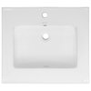 Ceramic Vanity Top 24" With Single Faucet Hole, Glossy White
