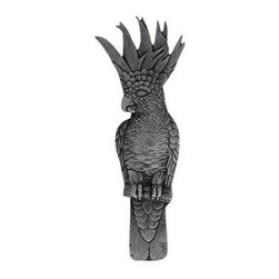 Inviting Home Inc. - Right Vertical Cockatoo Pull, Brilliant Pewter - Cabinet And Drawer Handle Pulls