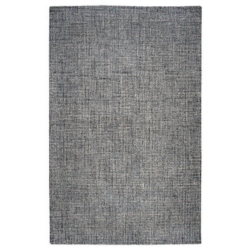 Rizzy Home Brindleton BR791A Black Solid Area Rug, Rectangular 5'x8'