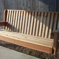 High Back Cedar Porch Swing - Porch Swings