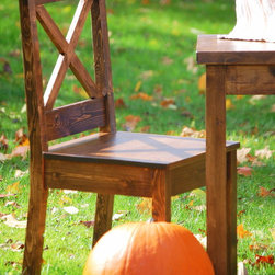 Rustic Kitchen Table and Two Chair Bistro Set - Dining Sets