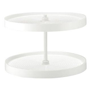 Rev-A-Shelf 24 Inch Polymer Lazy Daisy Tip-Out Tray, White LD-6591