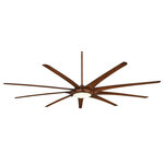 Minka Aire - Minka Aire F899L-DK Ninety-Nine - 99" Ceiling Fan with Light Kit - 99" 9-Blade LED Ceiling Fan in Brushed Nickel Finish with Sliver Blades with Etched Opal Glass.   0.54   956  83  0 Hours  Sloped Ceiling Adaptable: Yes  Rod Length(s): 6 x 1  Dimable: YesNinety-Nine 99" Ceiling Fan Distressed Koa Distressed Koa Blade Etched Opal Glass *UL Approved: YES *Energy Star Qualified: n/a  *ADA Certified: n/a  *Number of Lights: Lamp: 1-*Wattage:26w LED bulb(s) *Bulb Included:Yes *Bulb Type:LED *Finish Type:Distressed Koa