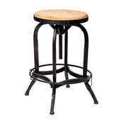 Industrial Adjustable Height Swivel Seat Stool