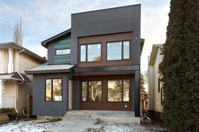 Minimalist home design photo in Edmonton