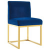 Haute Navy Velvet Chair