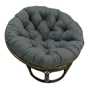 Indigo 44/" x 6/" x 44/" Blazing Needles Solid Twill Papasan Chair Cushion